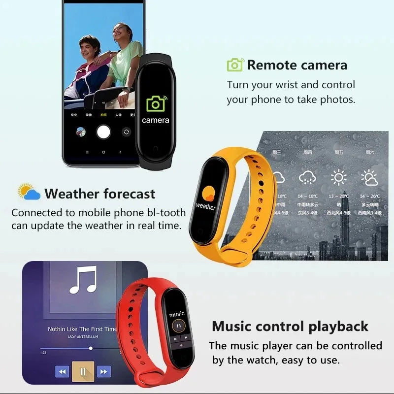 M7 Smart Band Watch with Heart Rate