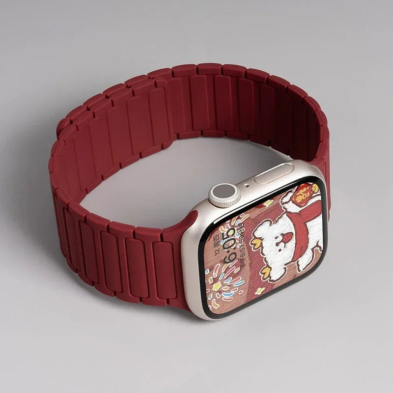 Magnetic Silicone Apple Watch Band
