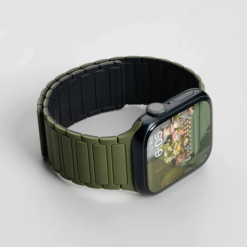 Magnetic Silicone Apple Watch Band