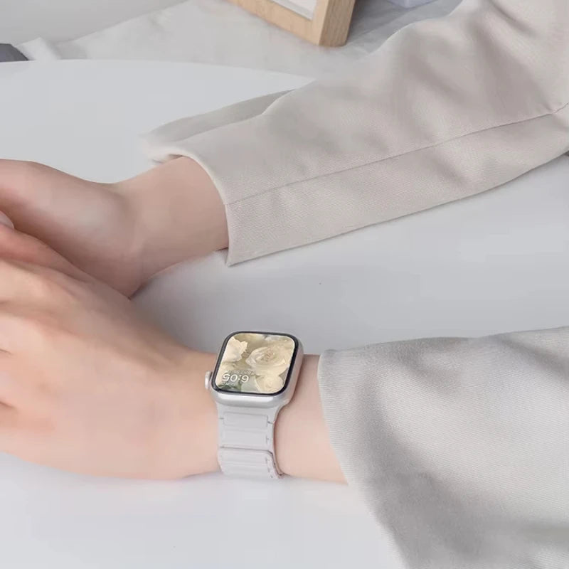 Magnetic Silicone Apple Watch Band