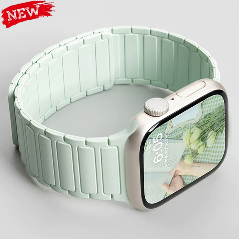 Magnetic Silicone Apple Watch Band